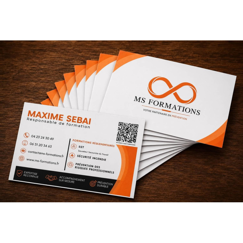 Cartes de visite élégante